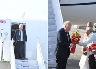 ब्रिटनचे प्रधानमंत्री बोरीस जॉन्सन दोन दिवसांच्या भारत भेटीवर