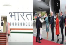 प्रधानमंत्री नरेंद्र मोदी डेन्मार्कमधल्या कोपनहेगनला पोचले