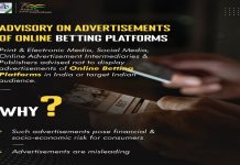 ऑनलाइन बेटींगच्या जाहिरातींवर बंदी घालण्याच्या केंद्रीय माहिती आणि प्रसारण मंत्रालयाच्या सूचना