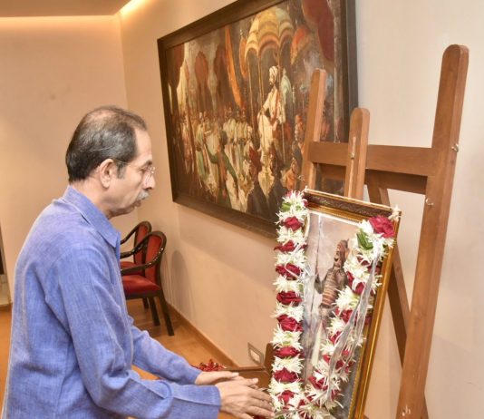 मुख्यमंत्री उद्धव ठाकरे यांचे महाराणा प्रतापसिंह यांना जयंती निमित्त अभिवादन