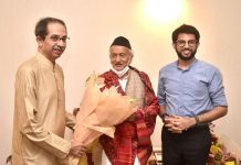 मुख्यमंत्री उद्धव ठाकरे यांच्याकडून राज्यपाल भगतसिंह कोश्यारी यांचे वाढदिवसानिमित्त अभिष्टचिंतन