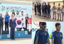 भारत नेमबाजी विश्वचषक स्पर्धेत पदक तालिकेत अग्रस्थानी