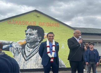 इंग्लंडमधील लेश्टर मैदानाला क्रिकेटपटू सुनिल गावस्कर यांचं नाव