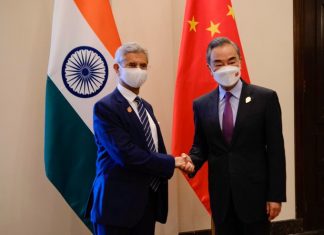 एस जयशंकर यांनी आज चीनचे परराष्ट्रमंत्री वॅंग यी यांची घेतली भेट