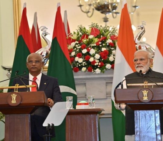 मालदीवचे अध्यक्ष इब्राहीम सोलिह यांची राष्ट्रपती द्रौपदी मुर्मू आणि प्रधानमंत्री नरेंद्र मोदी यांच्यासह चर्चा