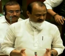 अतिवृष्टीमुळे झालेल्या नुकसानीचा मुद्यांवर मुख्यमंत्र्यांनी दिलेल्या उत्तरावर असमाधानी असलेल्या विरोधी पक्षाचा सभात्याग