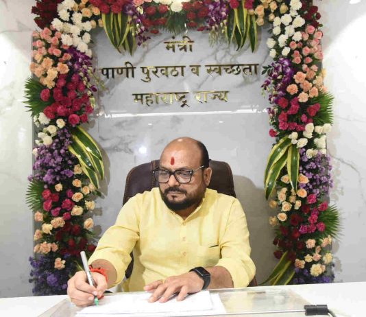 राज्यातील प्रत्येक गावात पाणीपुरवठा करणार – पाणीपुरवठा व स्वच्छता मंत्री गुलाबराव पाटील