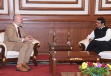 जर्मनीचे महावाणिज्यदूत अचिम फॅबिग यांनी घेतली उपमुख्यमंत्री देवेंद्र फडणवीस यांची सदिच्छा भेट