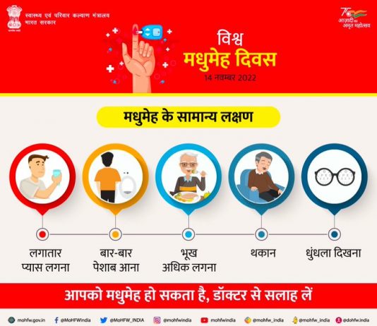 आज जागतिक मधुमेह दिवस
