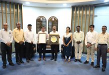 नवी मुंबई महानगरपालिका परिवहन उपक्रमाला शहर श्रेणी अंतर्गत राष्ट्रीय प्रथम पुरस्कार प्रदान