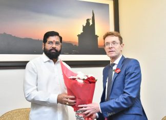 वेस्टमिडलँडचे महापौर अँडी स्ट्रीट यांनी शिष्टमंडळासह मुख्यमंत्री एकनाथ शिंदे यांची घेतली भेट