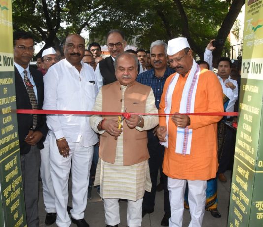 कृषि क्षेत्रातील जागतिक स्पर्धेत अग्रेसर होण्यासाठी आधुनिक तंत्रज्ञानाच्या वापराची गरज – केंद्रीय कृषि मंत्री नरेंद्र सिंह तोमर