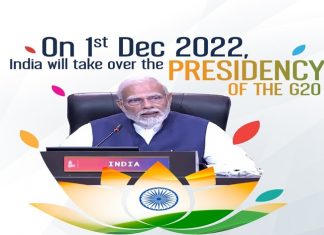 जी-२० देशांचं अध्यक्षपद भारताकडे