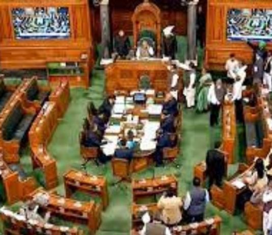 संसदेच्या अर्थसंकल्पीय अधिवेशनाच्या दुसऱ्या सत्राच्या पहिल्याच दिवशी राहुल गांधी यांच्या वक्तव्यावरुन गदारोळ