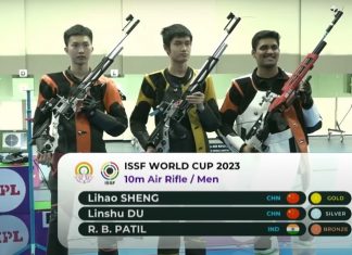 ISSF विश्वचषक नेमबाजी स्पर्धेत भारताच्या रुद्रांश पाटीलला कांस्य पदक