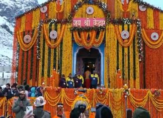 केदारनाथ मंदिराचे दरवाजे भाविकांच्या दर्शनासाठी खुले