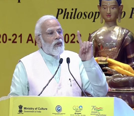 प्रधानमंत्र्याच्या हस्ते पहिल्या जागतिक बौद्ध शिखर परिषदेचे उद्घाटन