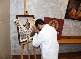 महाराणा प्रताप यांना जयंतीनिमित्त मुख्यमंत्री एकनाथ शिंदे यांचे अभिवादन