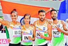 आशियाई ऍथलेटिक्स स्पर्धेत भारताने तीन पदके मिळवली