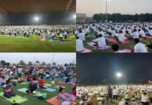 शारजामध्ये ६ हजार भारतीयांचा योगविषयक कार्यक्रमात सहभाग