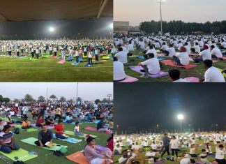 शारजामध्ये ६ हजार भारतीयांचा योगविषयक कार्यक्रमात सहभाग