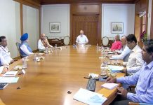 अमेरिका आणि इजिप्त दौऱ्यावरुन परतल्यानंतर प्रधानमंत्री नरेंद्र मोदी यांच्या अध्यक्षतेखाली उच्चस्तरीय बैठक