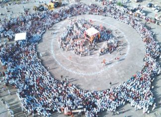 निवृत्तीनाथ महाराज पालखीचा पहिला रिंगण सोहळा सिन्नर तालुक्यातल्या दातली इथं पार संपन्न