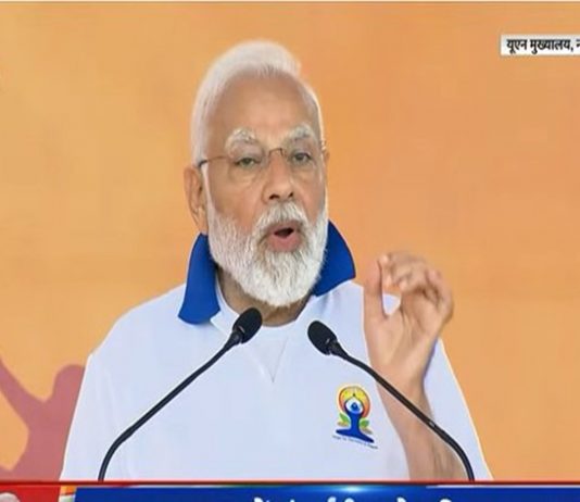 योग हे जीवनाचं सूत्र, जीवनपद्धती म्हणून सर्वांनी स्विकारली तर विश्वात शांतता नांदेल – प्रधानमंत्री
