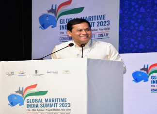 भारताला जागतिक सागरी क्षेत्राचं नेतृत्व करायची इच्छा असल्याचं सर्बानंद सोनोवाल यांचं मत