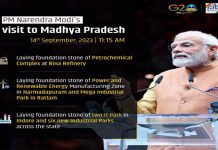 मध्यप्रदेशात प्रधानमंत्र्यांनी ५० हजार कोटी रुपयांपेक्षा जास्त खर्चाच्या विविध विकास योजनांची केली पायाभरणी