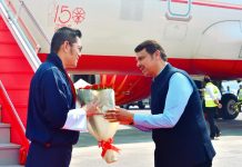 भूतानचे राजे जिग्मे खेसर नामग्याल वांगचुक यांचे मुंबईत आगमन