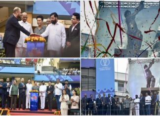 सचिन तेंडुलकर यांच्या पूर्णाकृती पुतळ्याचं मुख्यमंत्र्यांच्या हस्ते अनावरण