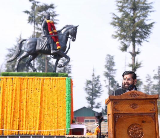 भारत-पाक नियंत्रण रेषेजवळील छत्रपती शिवाजी महाराजांचा पुतळा सैनिकांना प्रेरणादायी – मुख्यमंत्री एकनाथ शिंदे