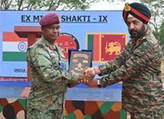 पुण्यामधे मित्रशक्ती-२०२३ या संयुक्त लष्करी सरावाची सांगता