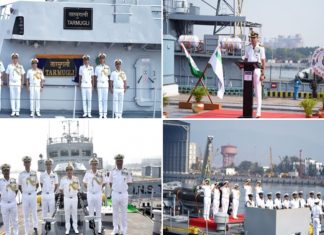 ‘आयएनएस तरमुगली’ युद्धनौकेचा भारतीय नौदलाच्या ताफ्यात समावेश