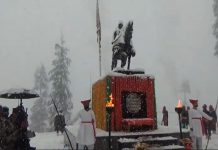 कुपवाडा येथील भारत-पाक नियंत्रण रेषेजवळ शिवजयंतीचा सोहळा